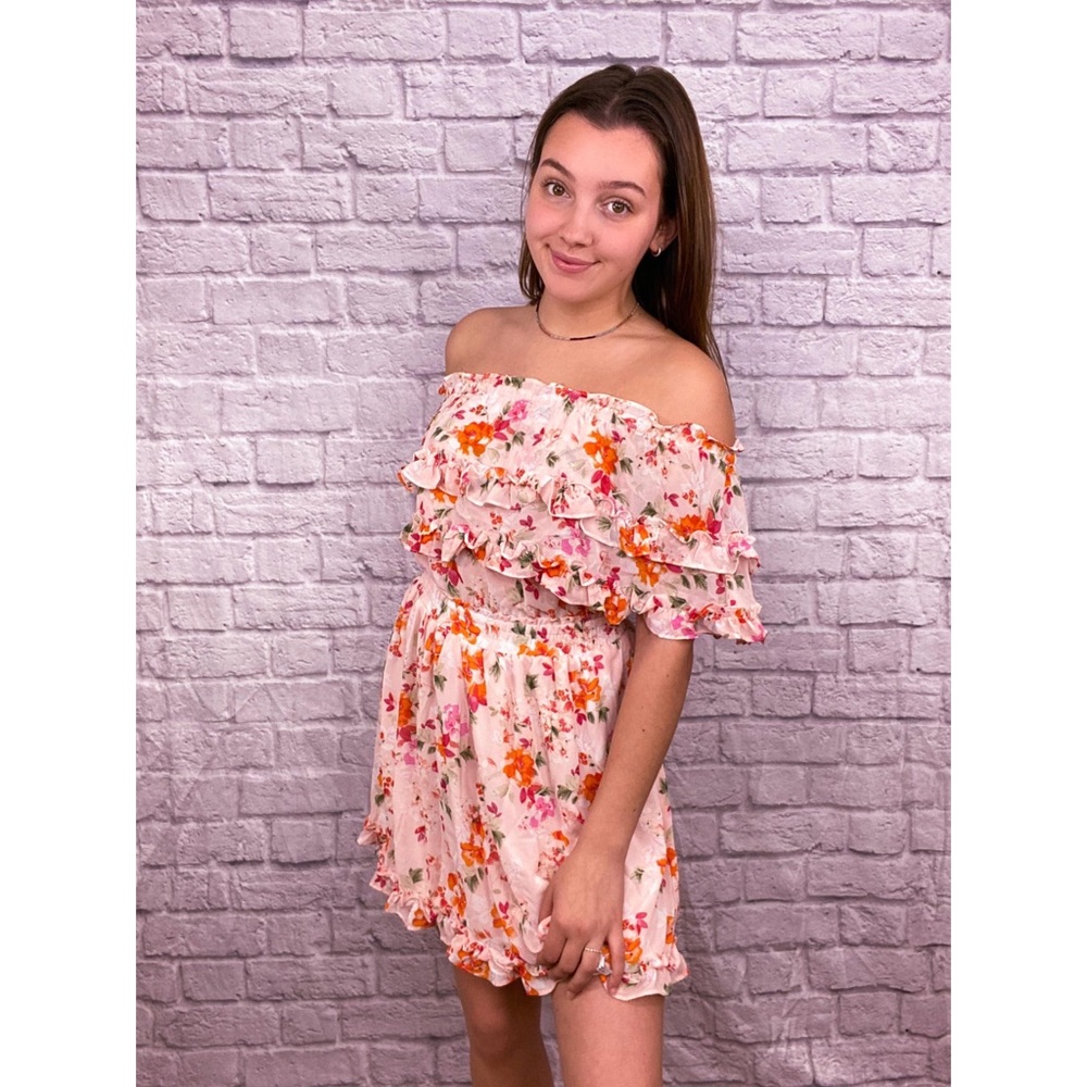 🌀🌸 FLORAL OFF THE SHOULDER DRESS💗